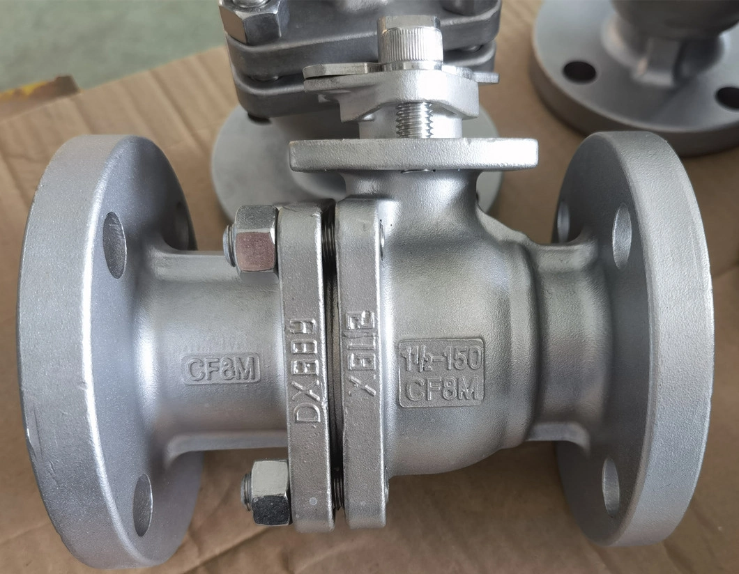 API6d/API608 Fire Safe Wcb CF8 CF8m 2 PC Floating Ball Valve 150lb